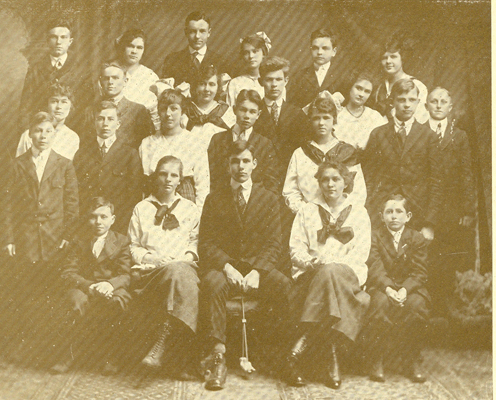 Red Smith in 1917 Freshman Class Photo