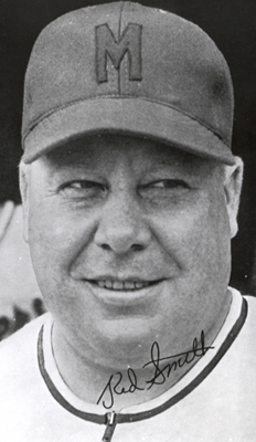 Red Smith in 1944 as a Brewer